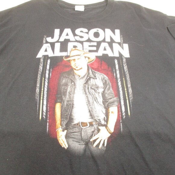 2 Jason Aldean T-shirt Burn It Down & We Were Here Concert Tour Double Sided XL - Picture 2 of 9